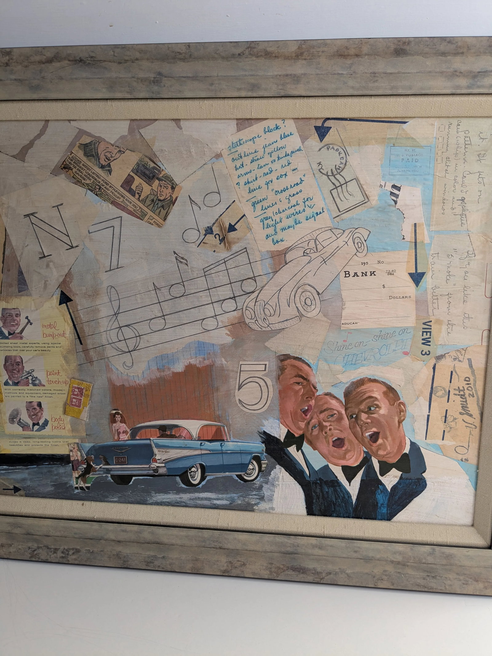 Contemporary Mixed Media Collage – Signed, Framed & Ready to Hang - 3