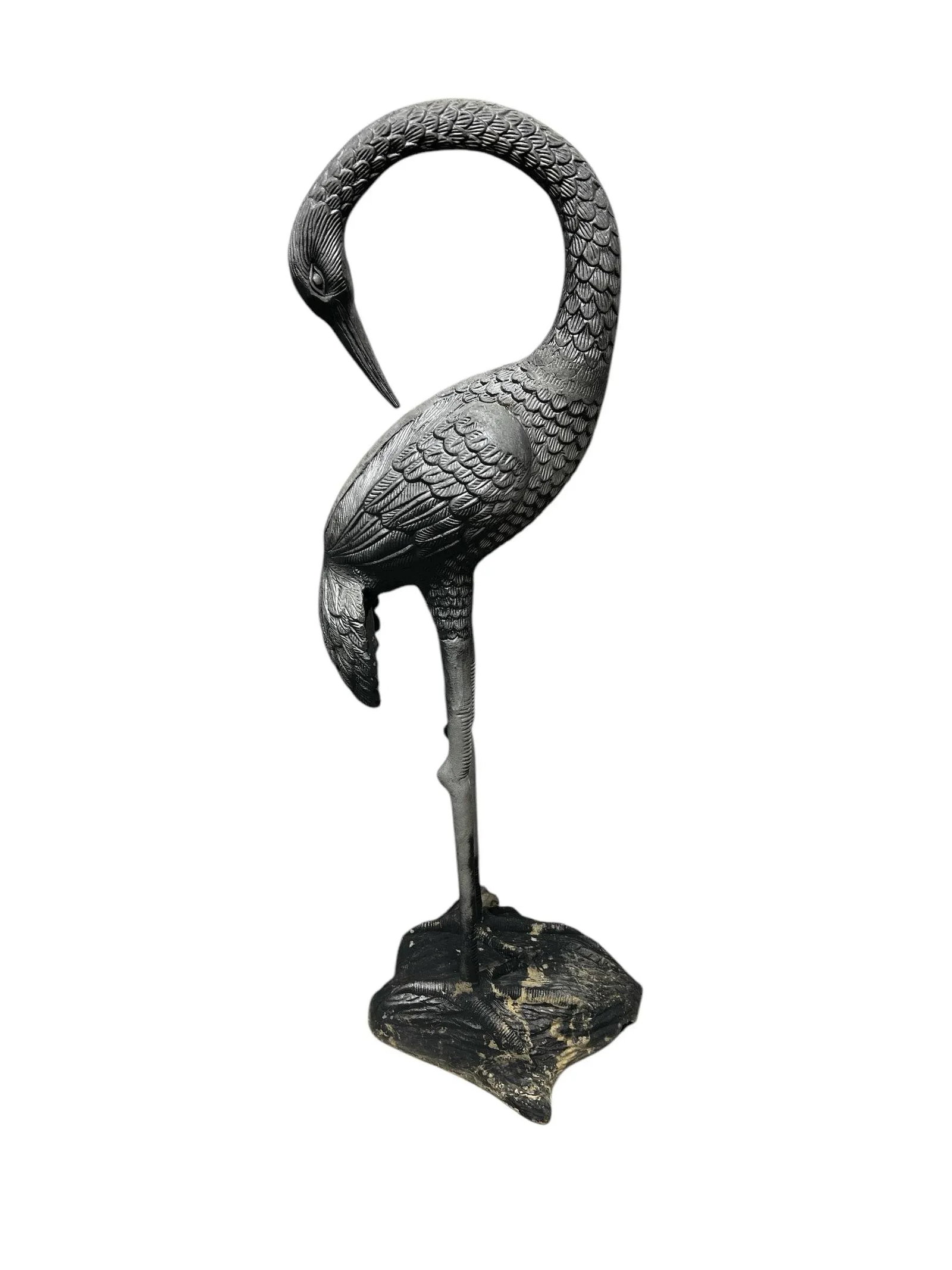 Coastal Heron Bird Garden Statue Ornaments - A Pair - 3