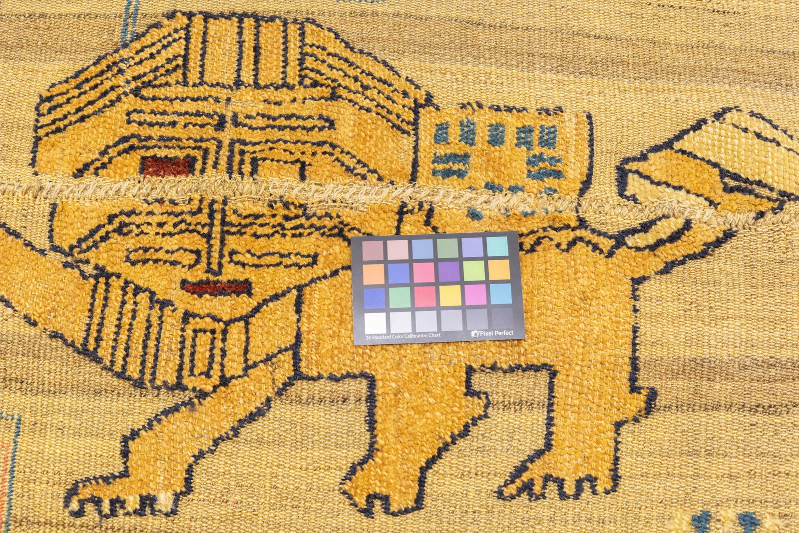Antique Handwoven Gabbeh Palas Textile Art - 7