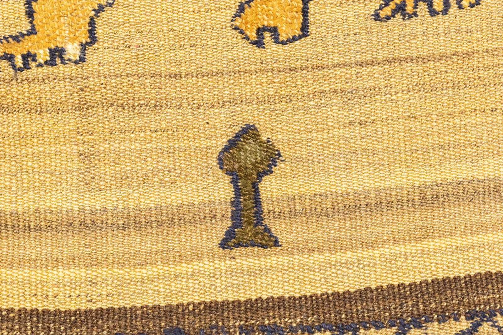 Antique Handwoven Gabbeh Palas Textile Art - 9