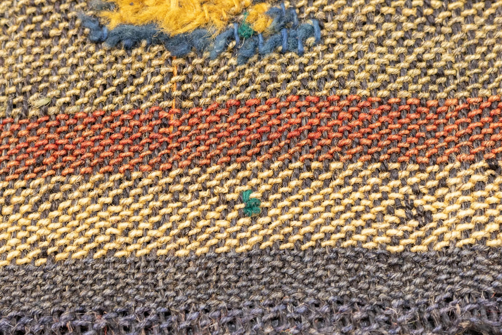 Antique Handwoven Gabbeh Palas Textile Art - 4