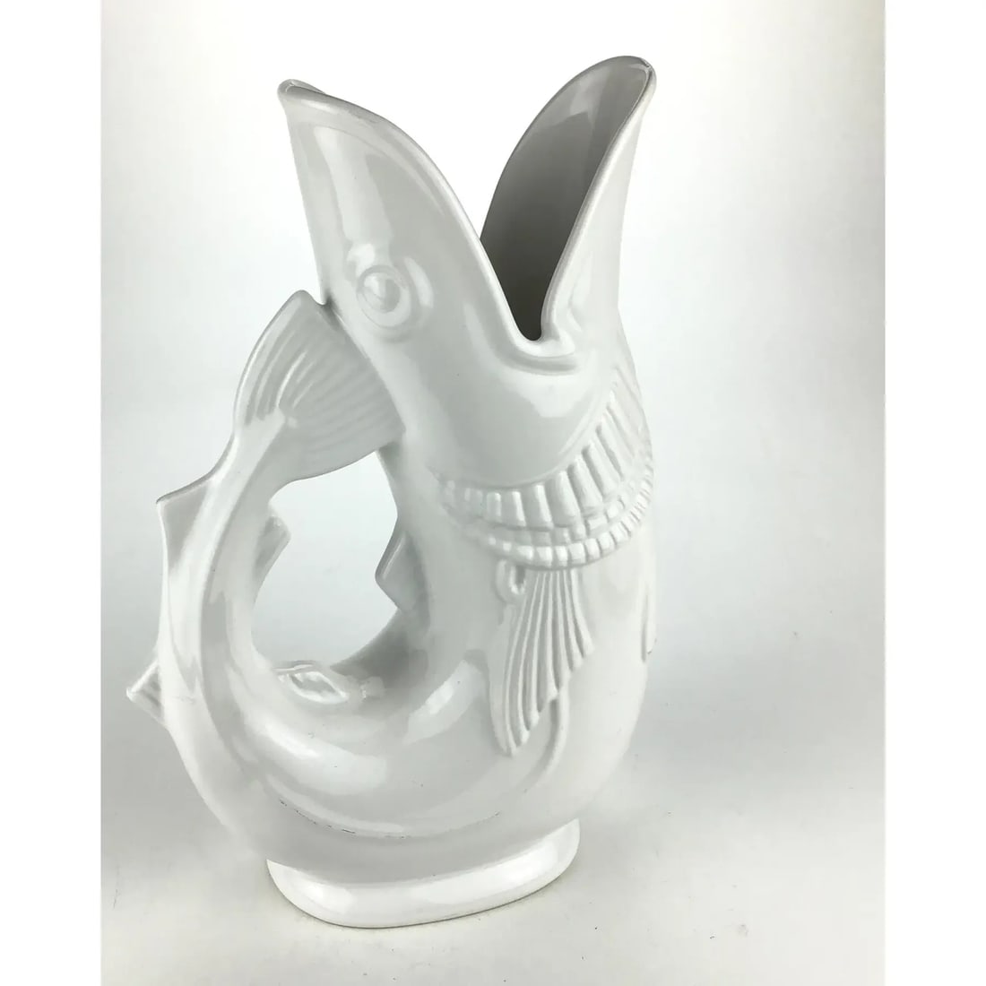 White Pottery Gurgling Cod by Shreveport Crump & Low Boston - 4