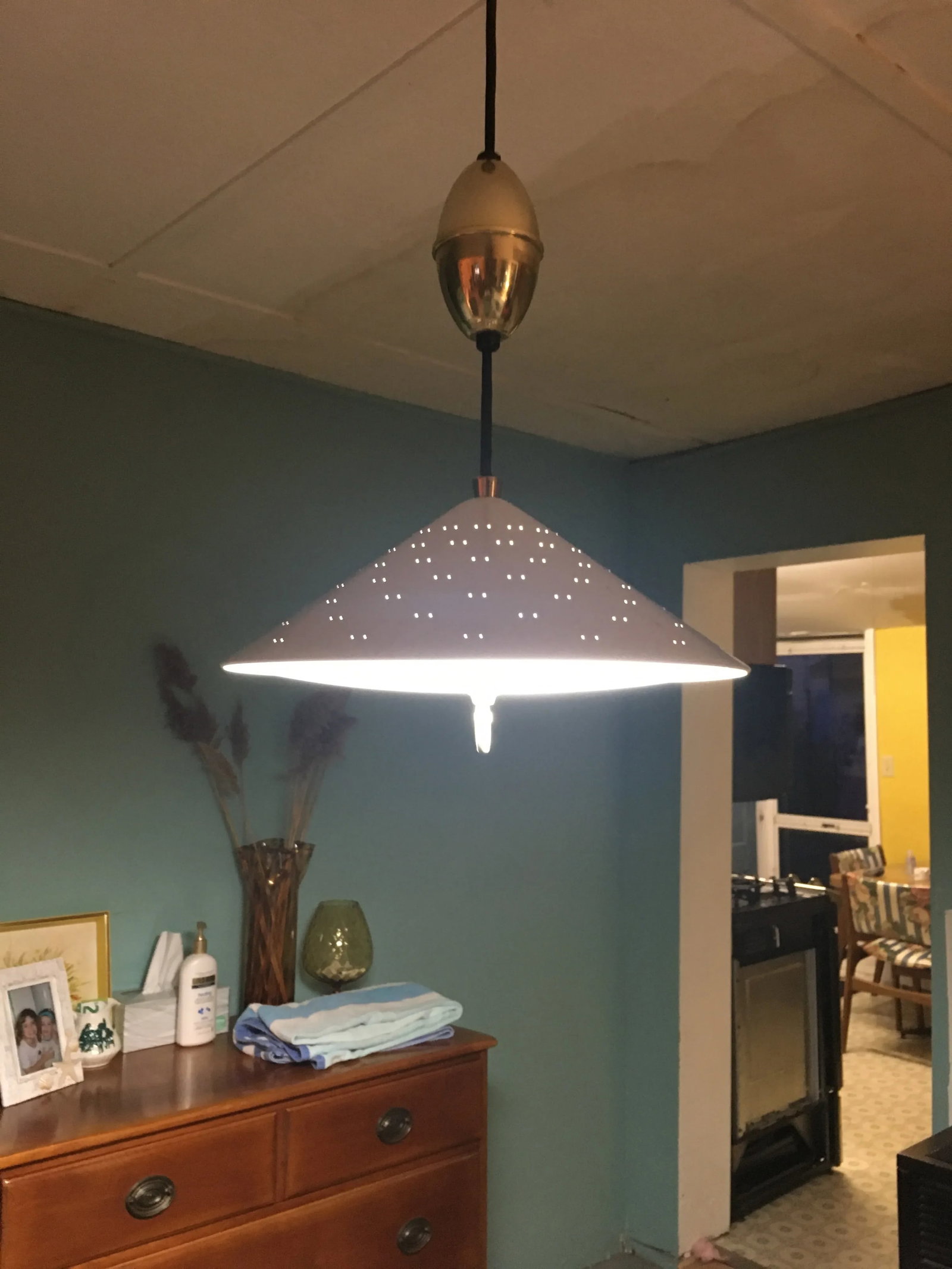 1960s Lightolier Mid-Century Modern Hanging Light - 4