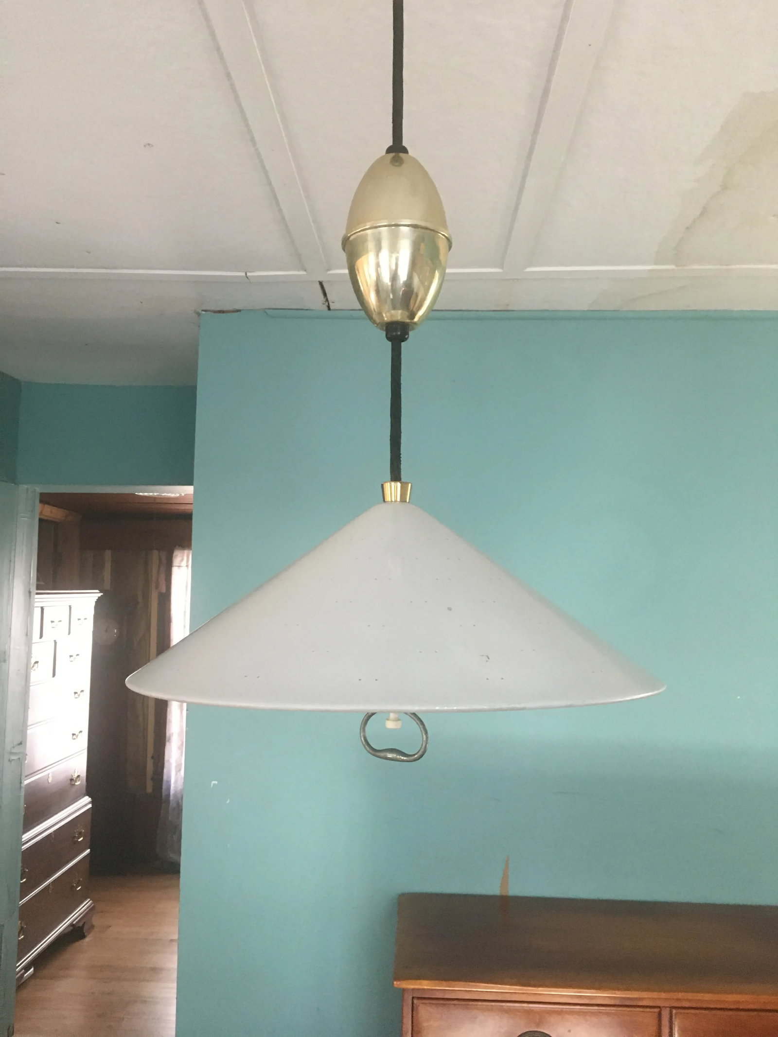 1960s Lightolier Mid-Century Modern Hanging Light - 5