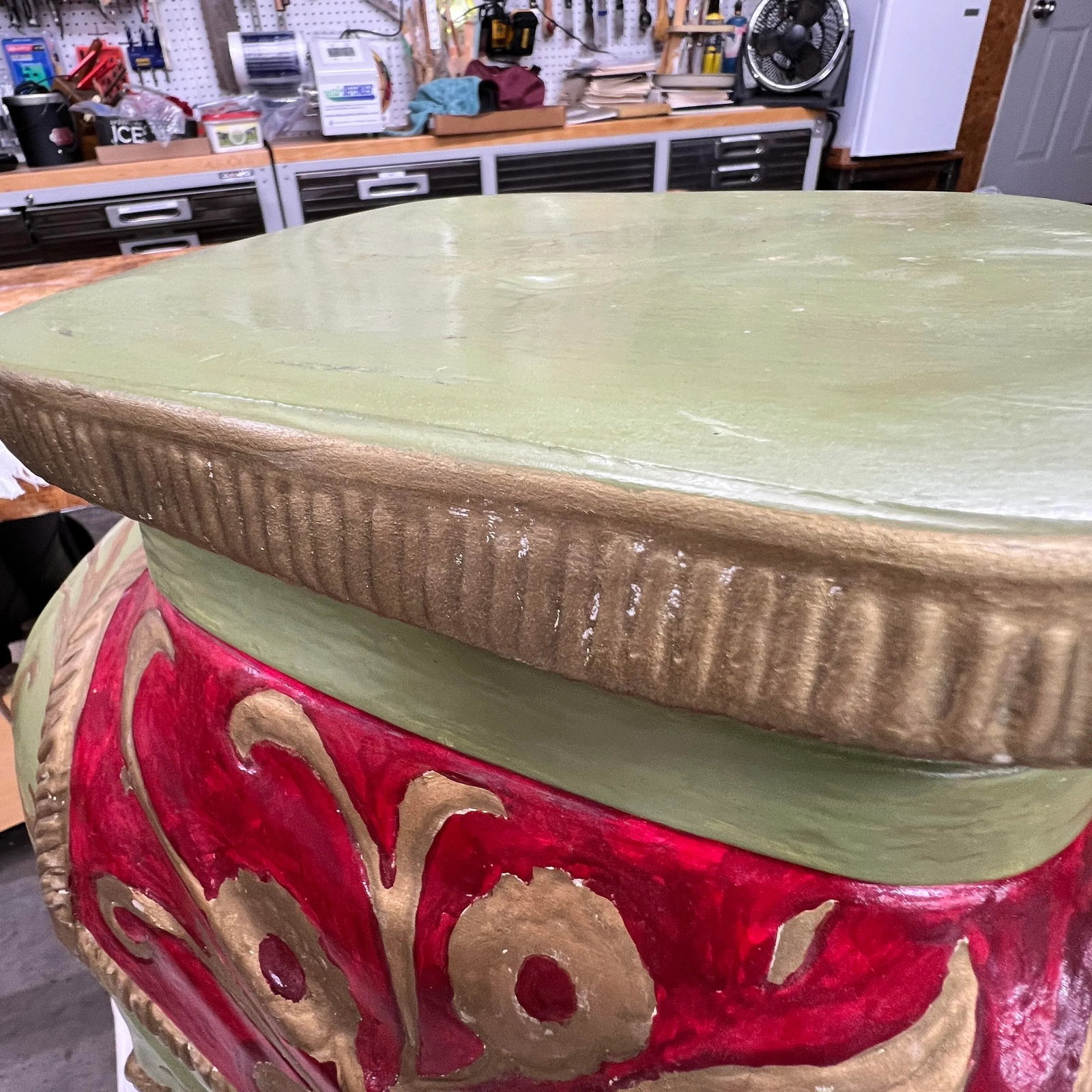 Vintage Elephant Garden Stools - A Pair - 8