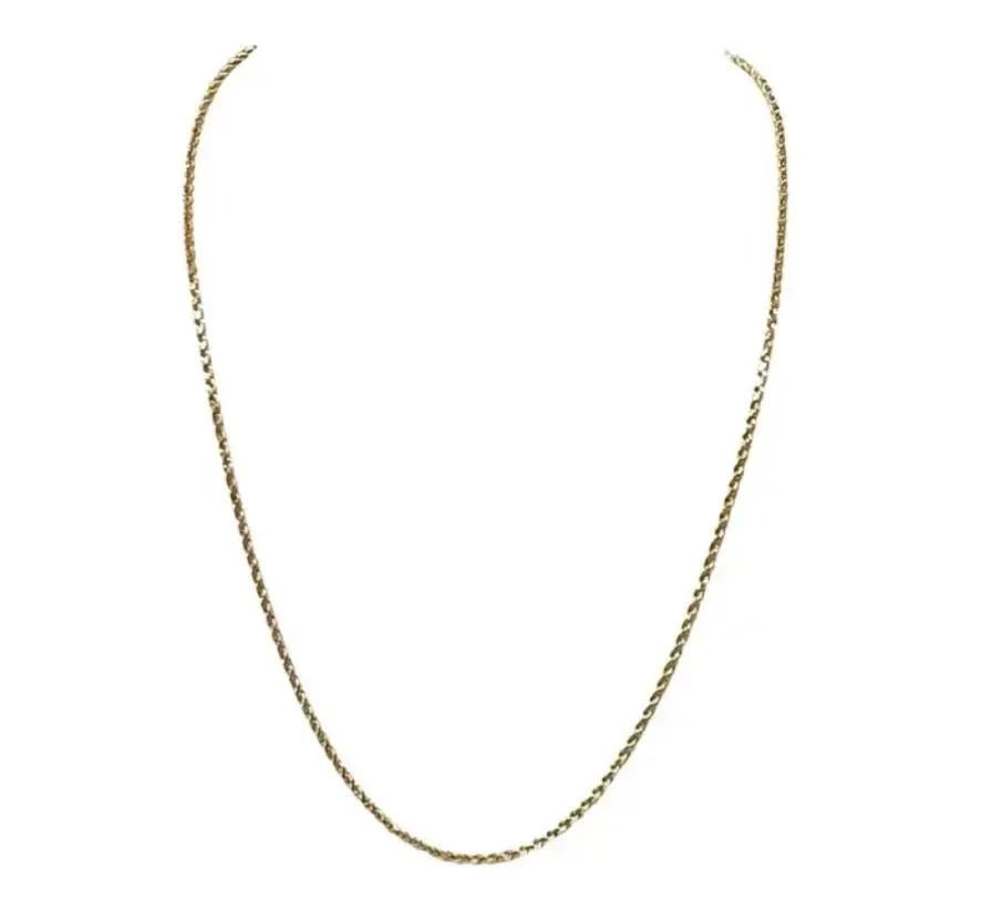 14k Gold Twisted Rope Necklace, 30 Inches - 2