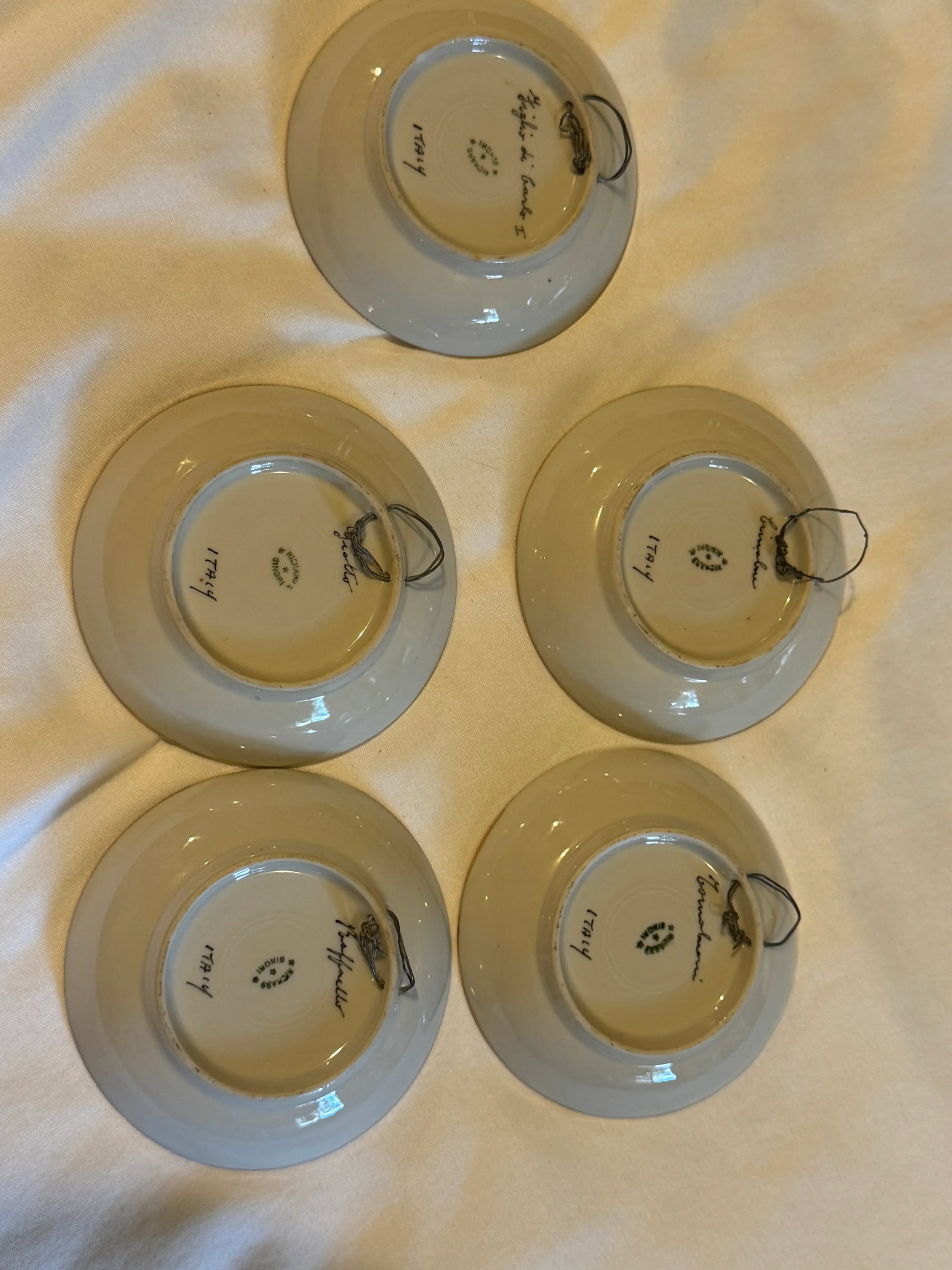 Collection of 5 Richard Ginori Handpainted Plates, Early 20th Century - 9