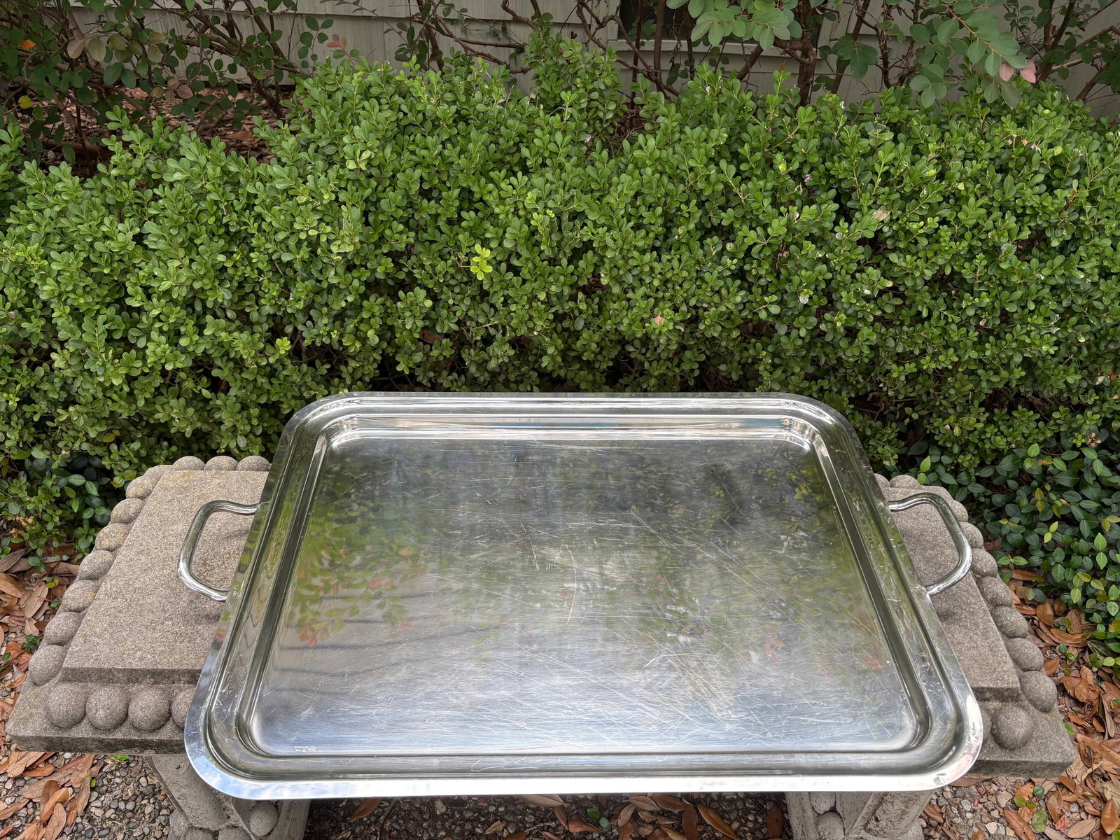 Pair of Italian Silver Plate Trays by Sambonet - 2