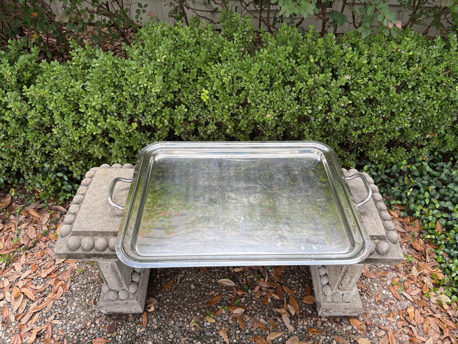 Pair of Italian Silver Plate Trays by Sambonet - 7