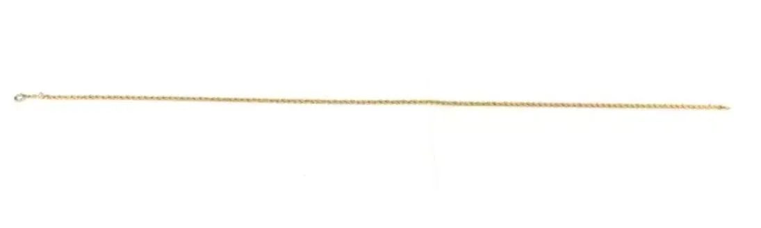 14k Yellow Gold Twisted Rope Chain Necklace, 18 Inches - 5