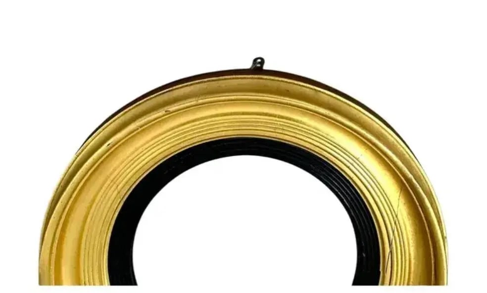English Regency Convex Giltwood Bullseye Mirror - 2
