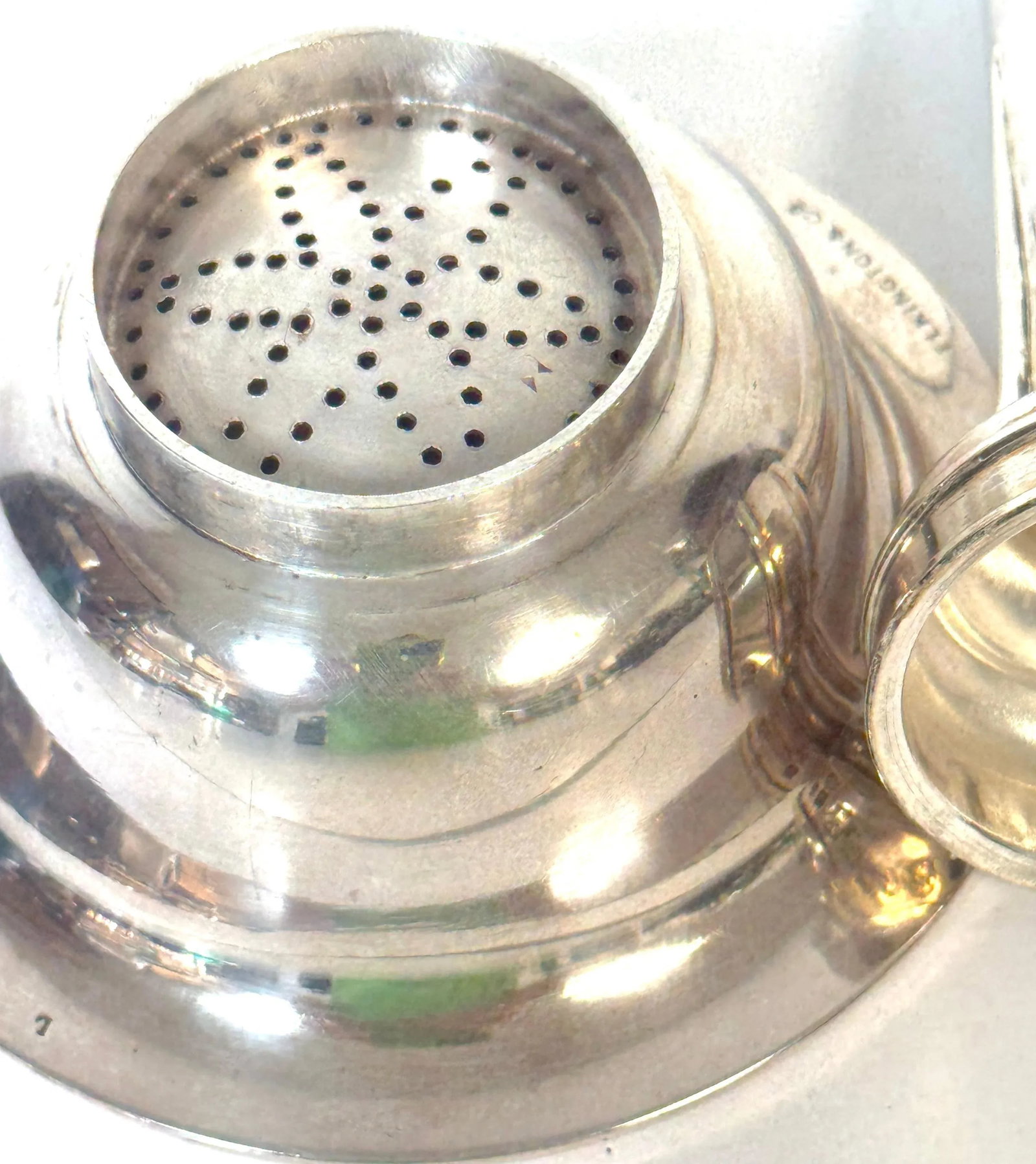Victorian Elkington & Co. Electroplated Wine Funnel with Gilt Bowl, Dated 1853 - 4