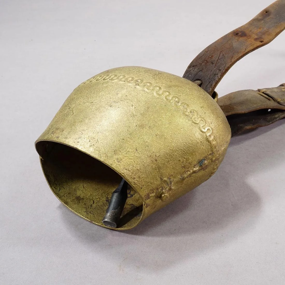 Antique Handforged Cattle Bell Made in Switzerland Ca. 1900s - 4