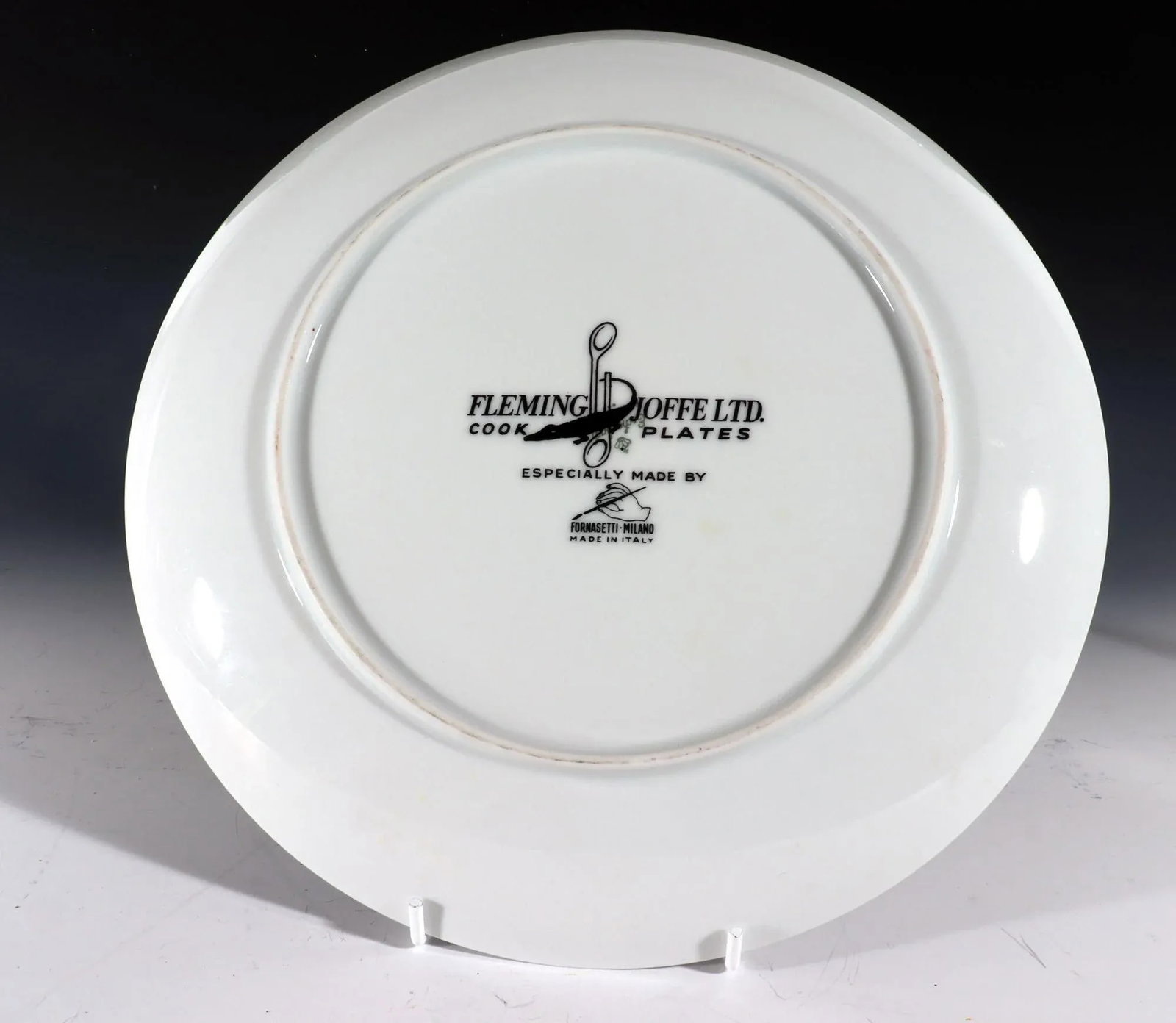 Piero Fornasetti Fleming Joffe Porcelain Recipe Plate -Corfam a La Du Pont - 7