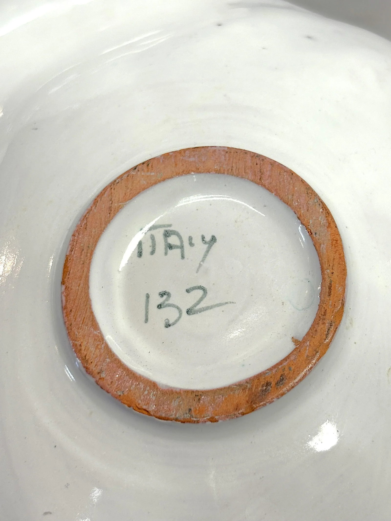 Vintage Italian Ceramic Majolica Hand Painted Separated Dish With Handle - 11