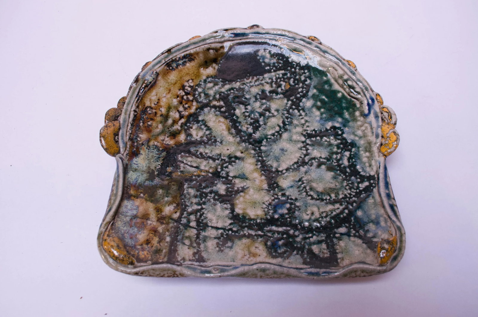 Studio Stoneware Slab Signed Pollack 1973 - 2