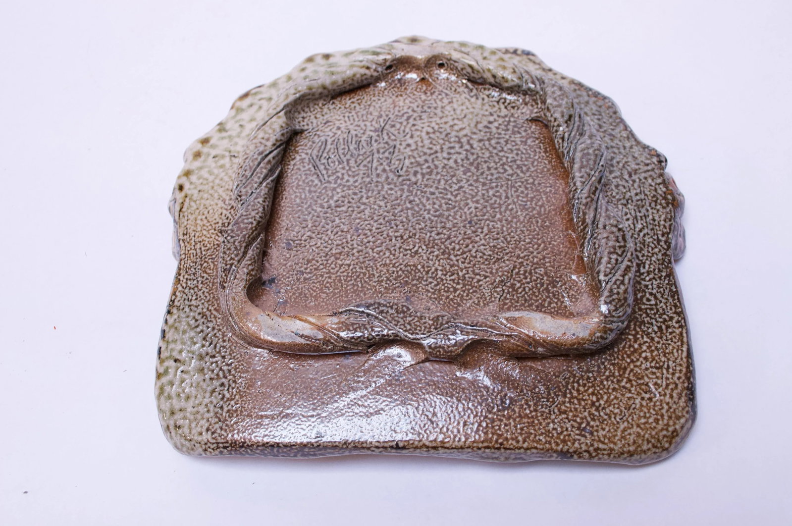 Studio Stoneware Slab Signed Pollack 1973 - 4