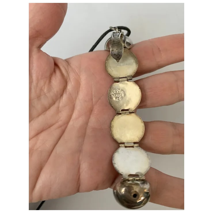 1980s Sterling Sphere Locket - 6