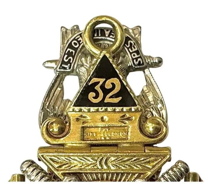 Vintage Masonic Knights Templar Fob Pendant - 7