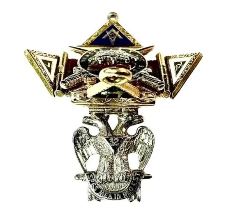Vintage Masonic Knights Templar Fob Pendant - 9