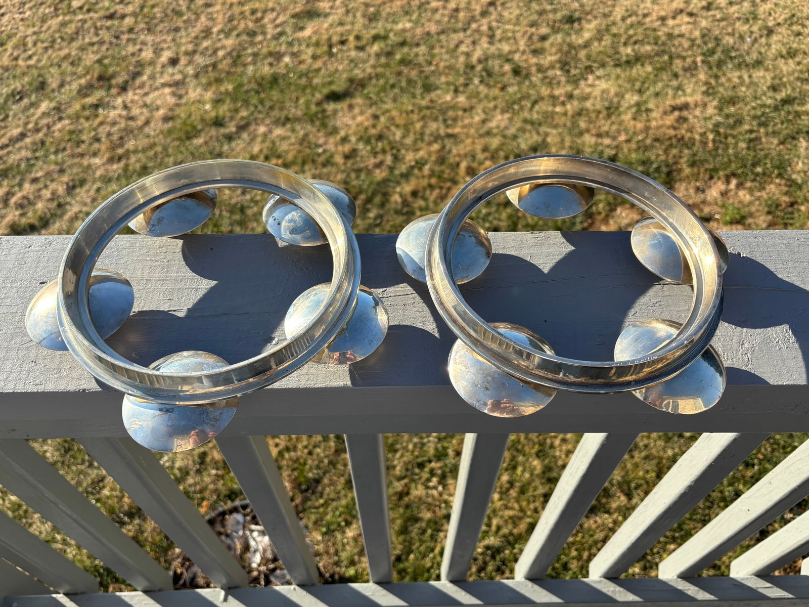 Mid 20th C. English Heavy Silver Plate Centerpiece Candelabra - A Pair - 8