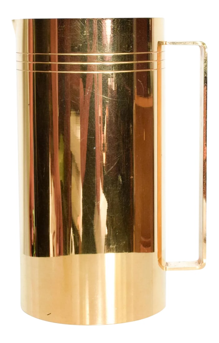 1960s Tommi Parzinger Pitcher 24k Gold Dorlyn Silversmiths (1 of 13)