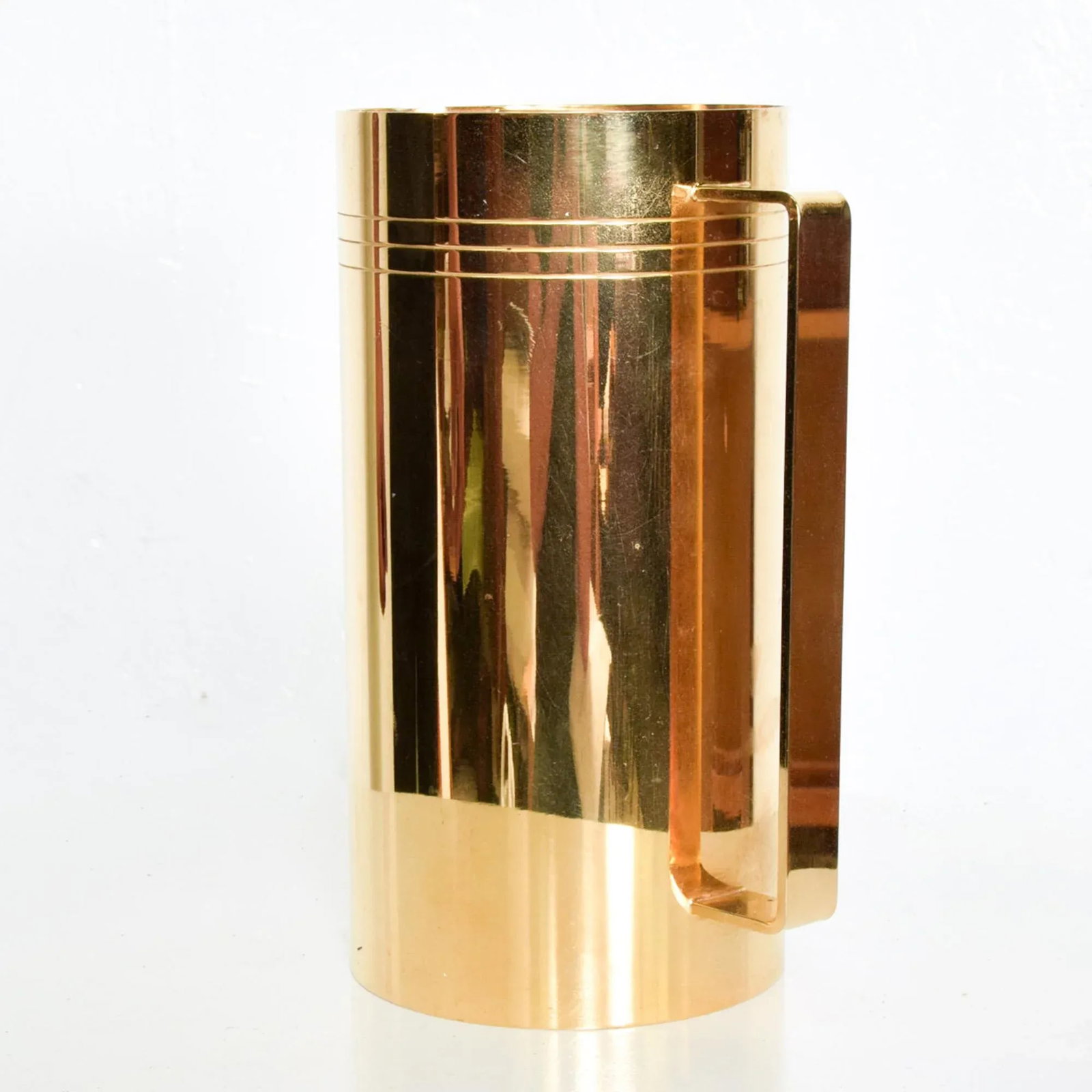 1960s Tommi Parzinger Pitcher 24k Gold Dorlyn Silversmiths - 2