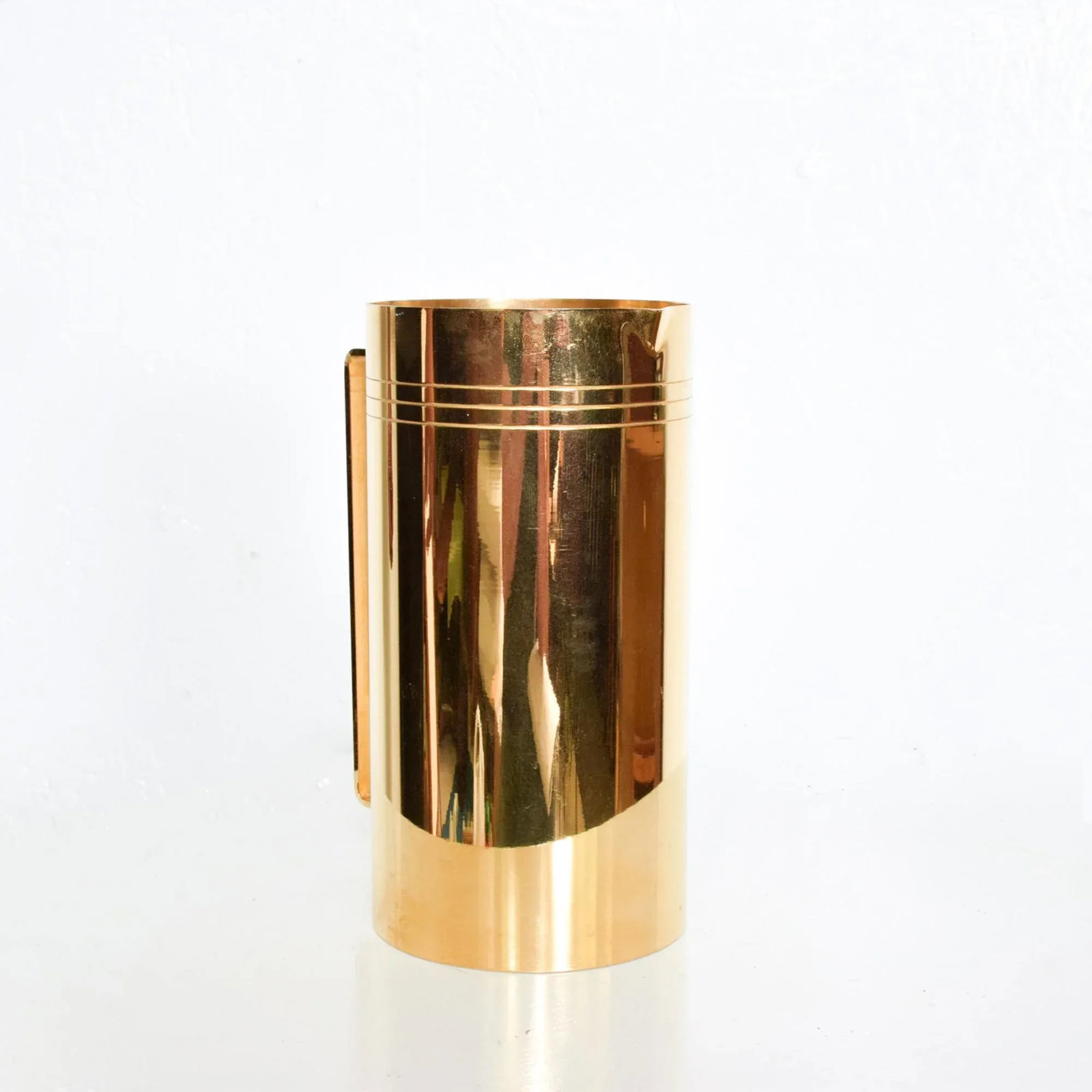 1960s Tommi Parzinger Pitcher 24k Gold Dorlyn Silversmiths - 4
