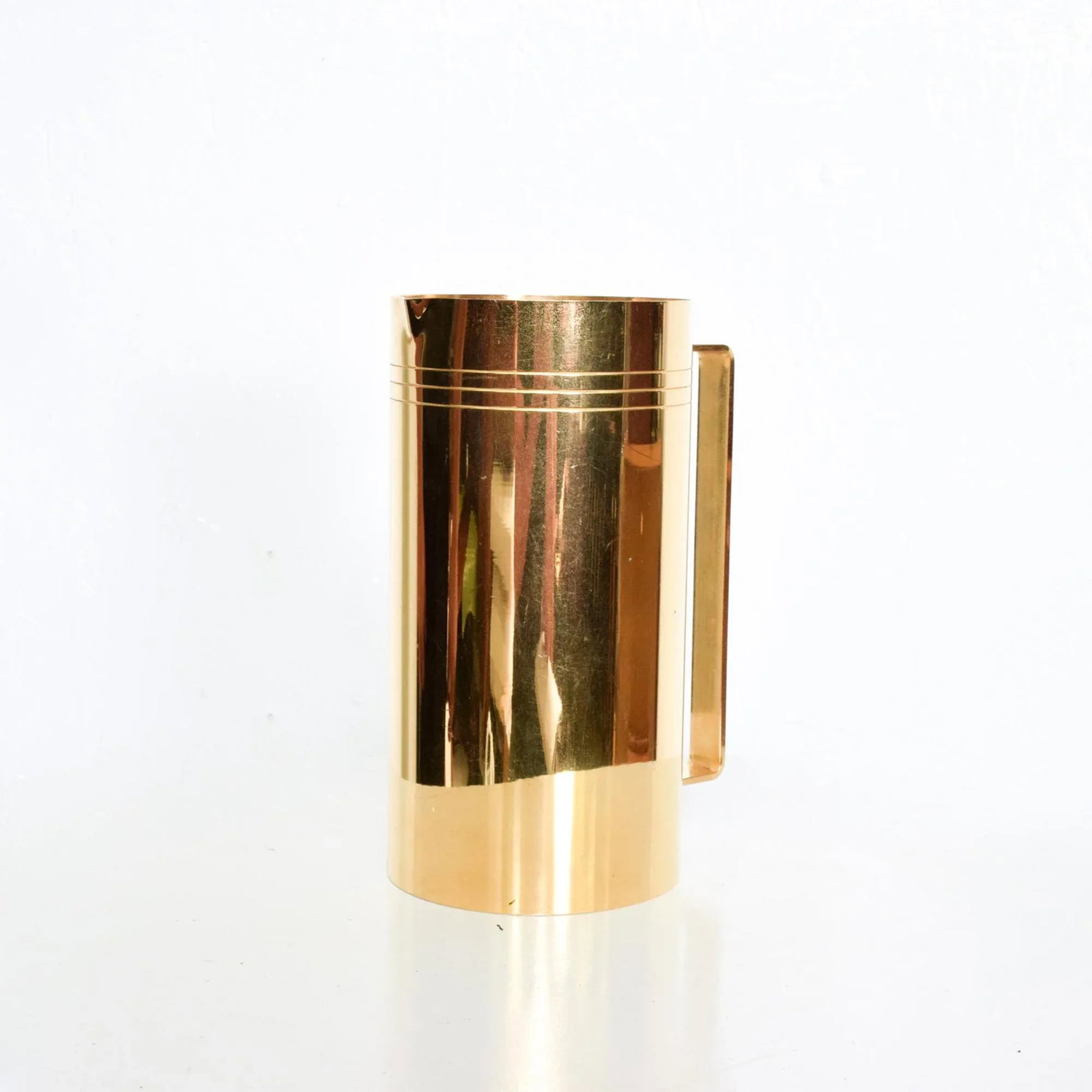 1960s Tommi Parzinger Pitcher 24k Gold Dorlyn Silversmiths - 6