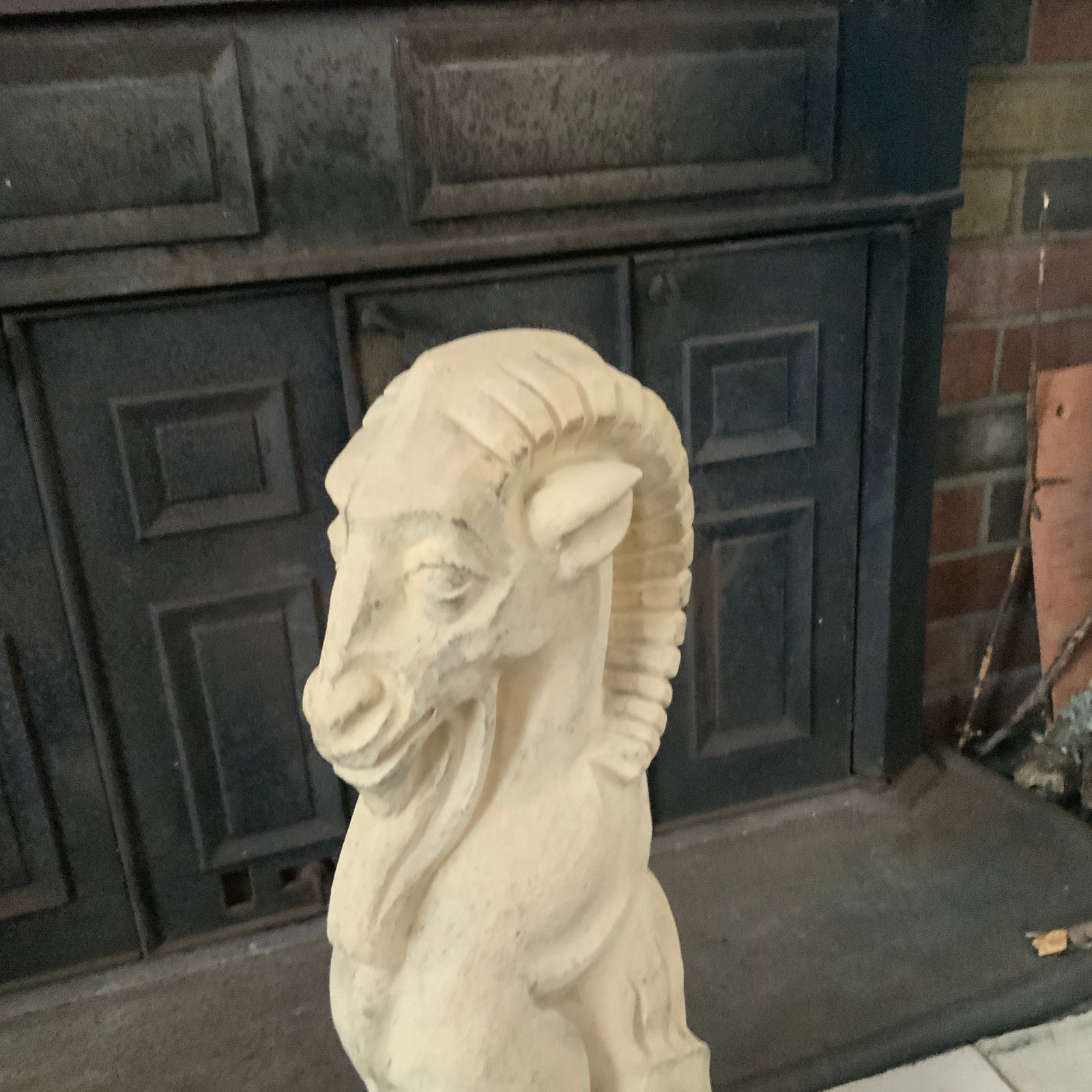 Early 20th Century Royal Daulton Stoneware Garden Figure of a Goat. - 3