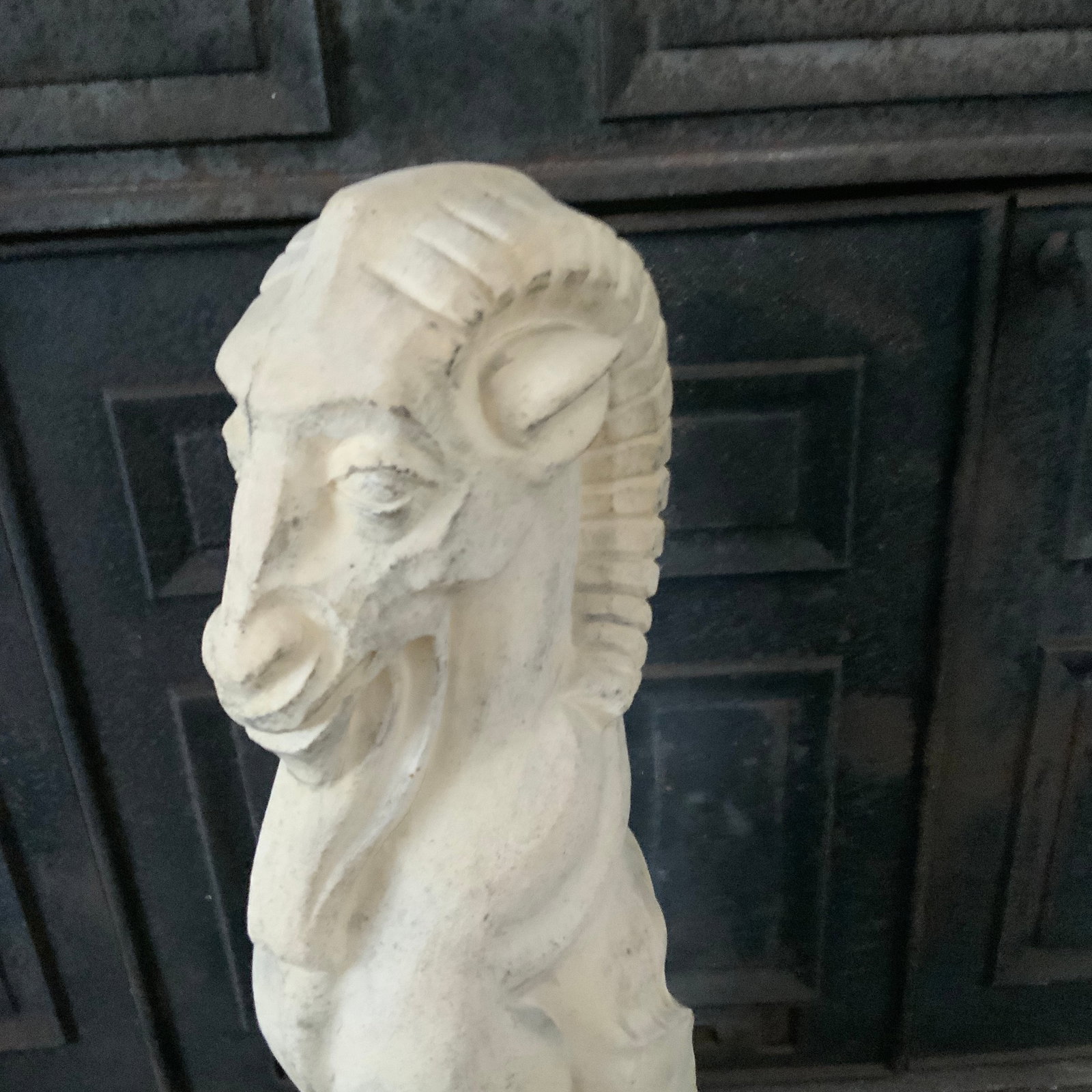 Early 20th Century Royal Daulton Stoneware Garden Figure of a Goat. - 8