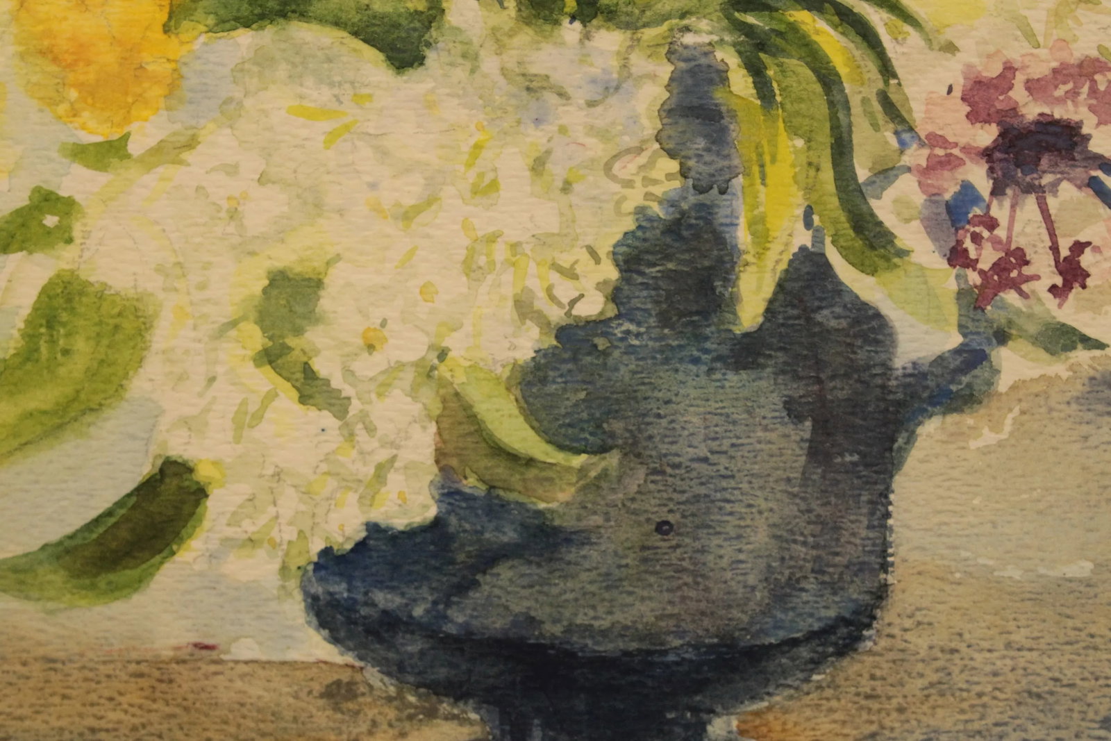 EZ Foley Original Watercolor Painting Still Life of Flowers - 7