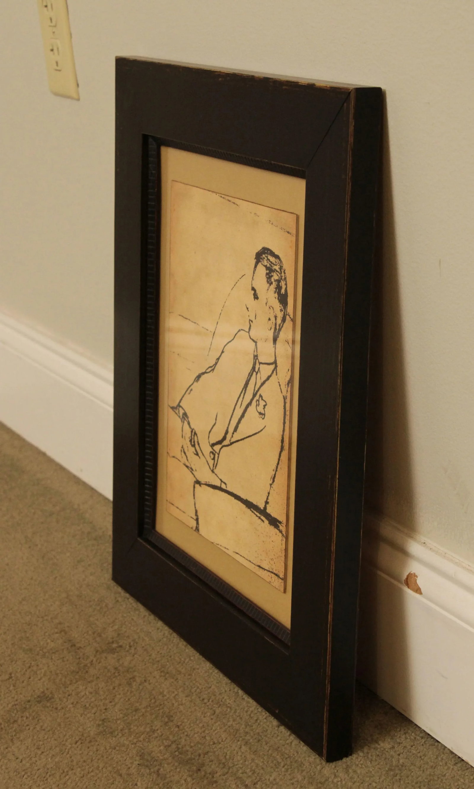 Custom Soicher Marin Sketch, 'Man Seated' - 4