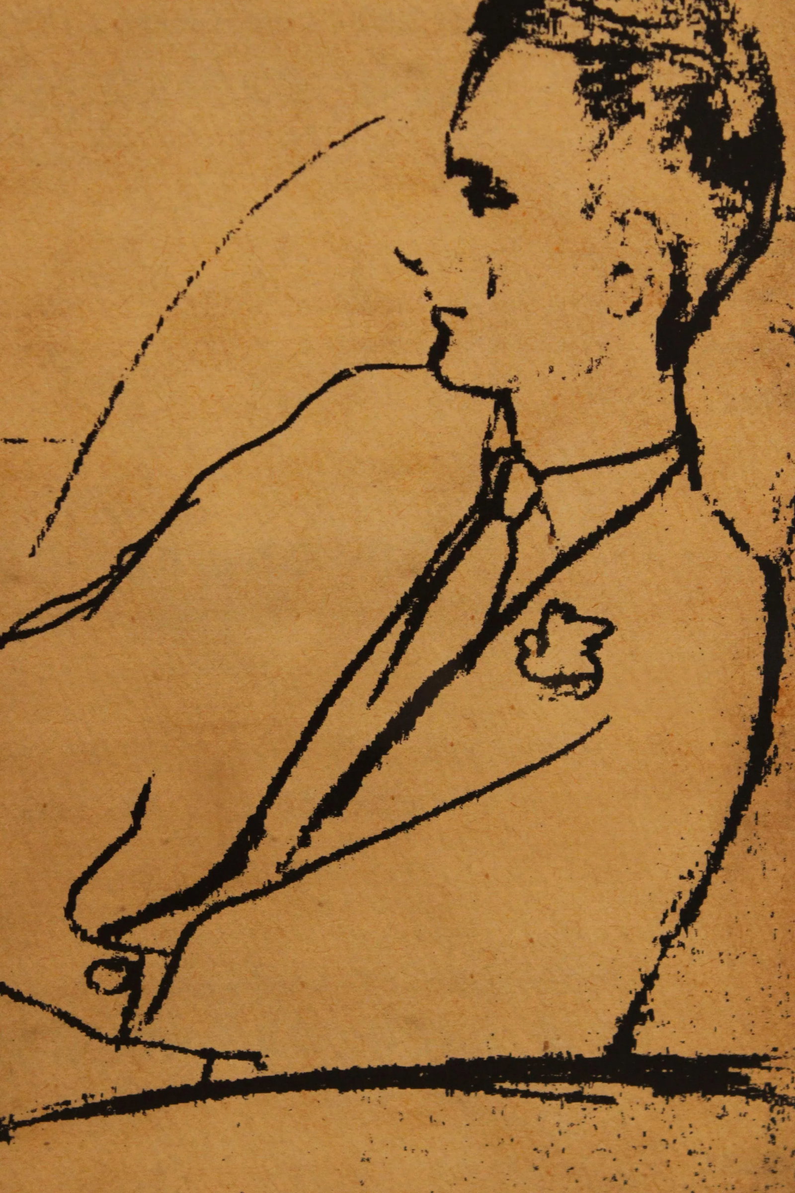 Custom Soicher Marin Sketch, 'Man Seated' - 7