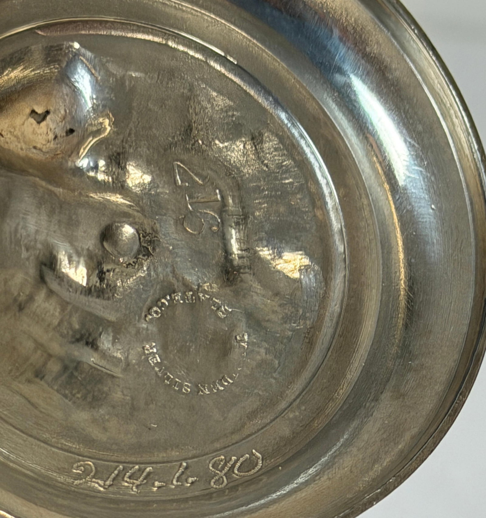 American Aesthetic Twin Turtle Figural Napkin Ring, Meriden Silver Plate Co. - 10