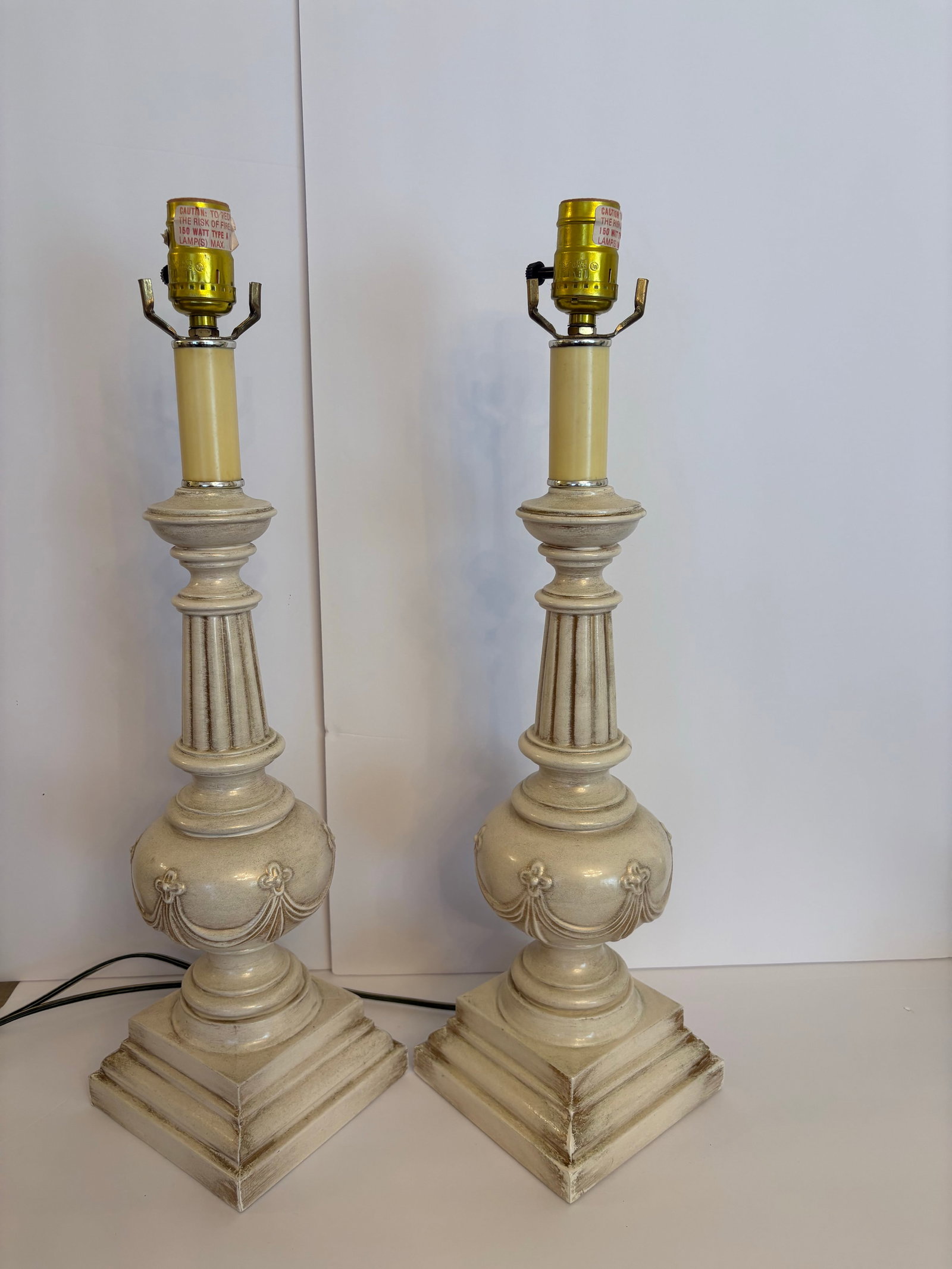 1960s Mid-Century Modern Table Lamps- A Pair - 3