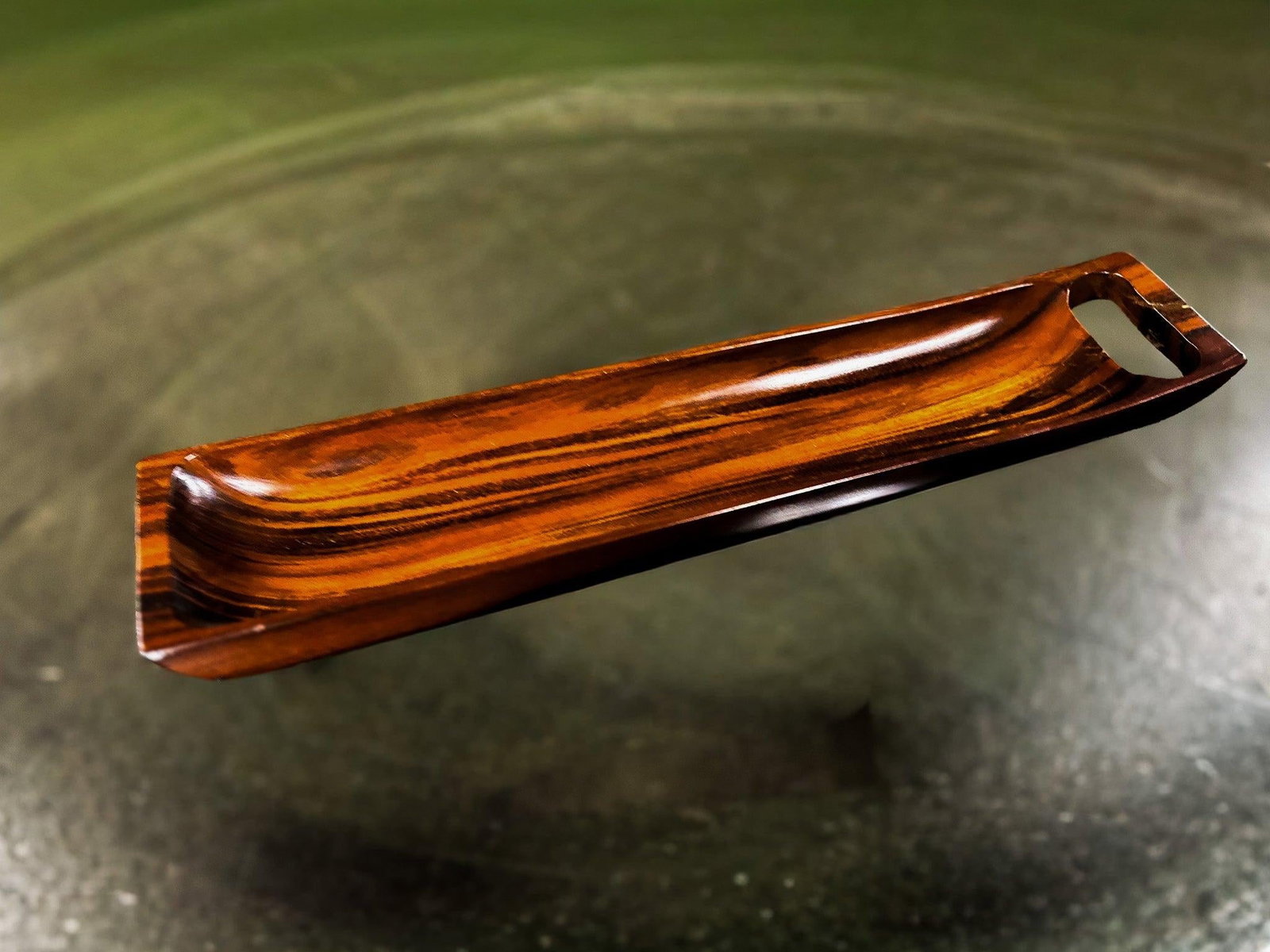 Sculptural Brazilian Rosewood Decorative Tray by Tropic Art, 1960s - 10