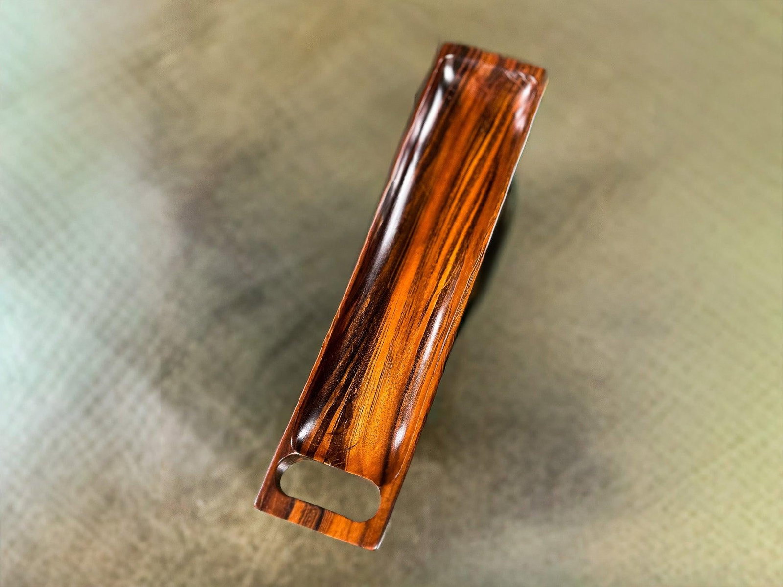 Sculptural Brazilian Rosewood Decorative Tray by Tropic Art, 1960s - 12
