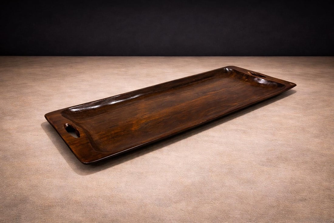 Brazilian Mid-Century Modern Tray in Rosewood, Jean Gillon, 1960s - 3