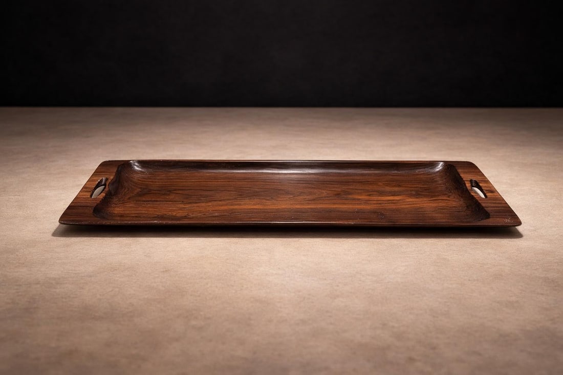 Brazilian Mid-Century Modern Tray in Rosewood, Jean Gillon, 1960s - 4
