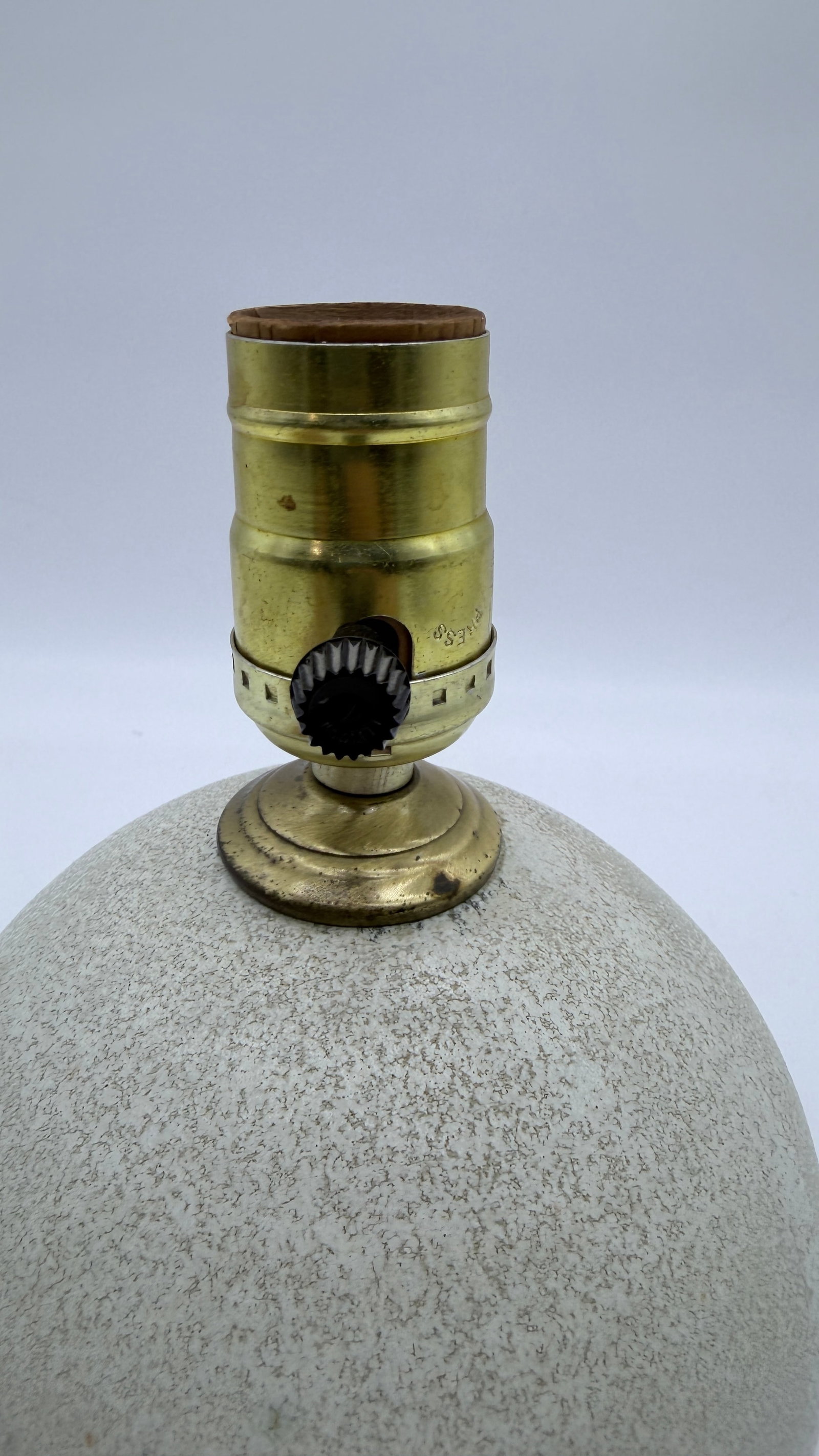 Vintage Steve & Miky Cunningham Studio Pottery Sphere Ball Lamp, Iowa, Circa 1980s–1990s - 3