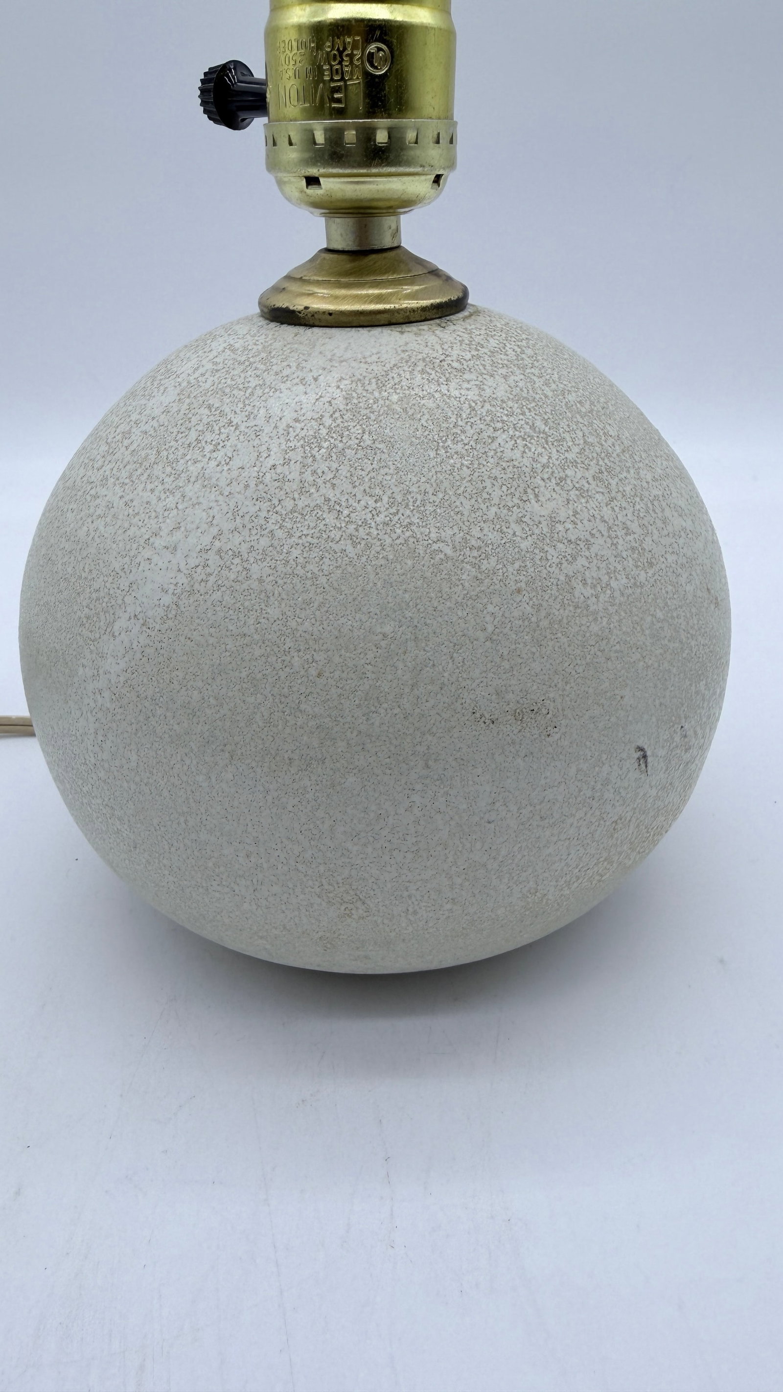 Vintage Steve & Miky Cunningham Studio Pottery Sphere Ball Lamp, Iowa, Circa 1980s–1990s - 4