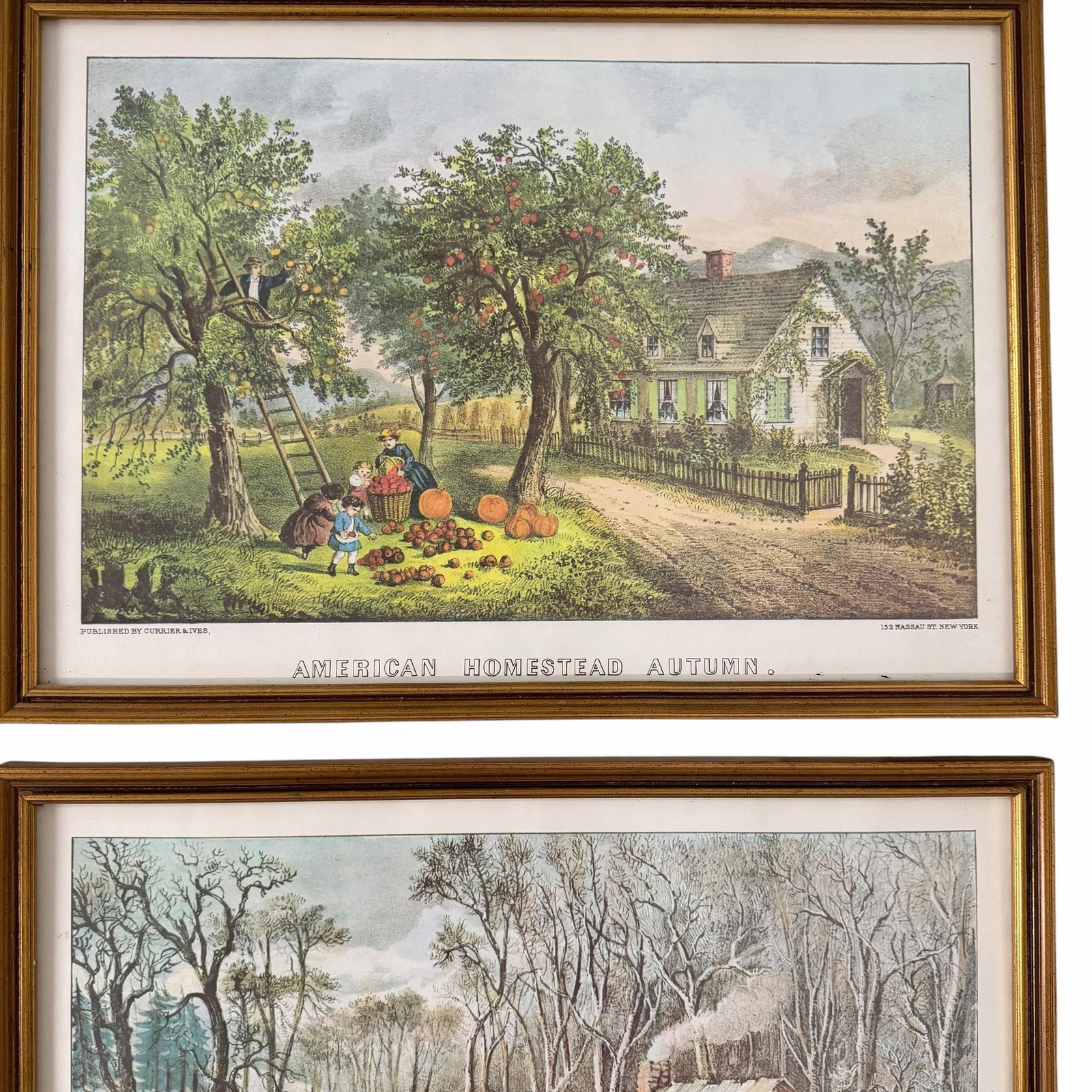 Vintage Currier & Ives American Homestead Prints - Set of 4 - 2