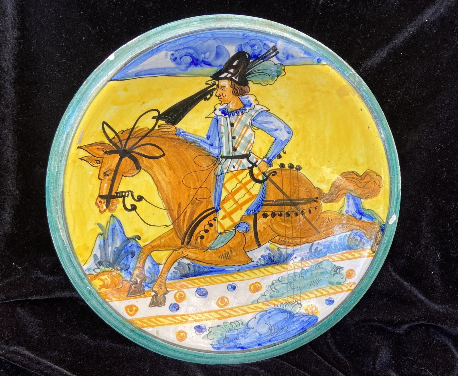 Vintage Italian Montelupo Maiolica Pottery Charger - 7