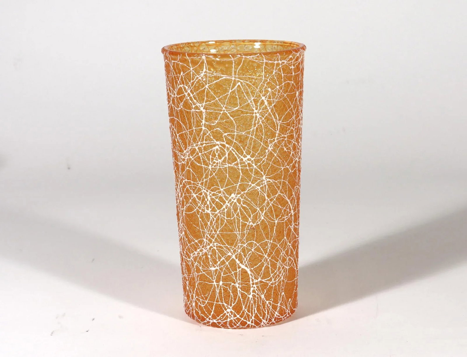 Vintage MCM Set of Drinking Glasses & Jug, Spaghetti String Pattern, Color Craft, Indianapolis, In., - 7