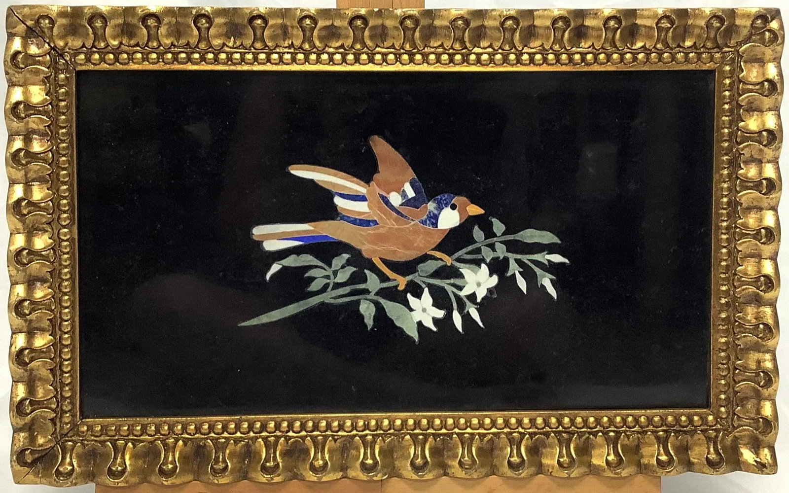 Vintage Italian Pietra Dura Mosaic Plaque, Framed 1 - 2