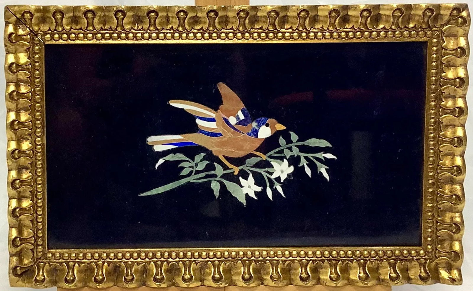 Vintage Italian Pietra Dura Mosaic Plaque, Framed 1 - 7