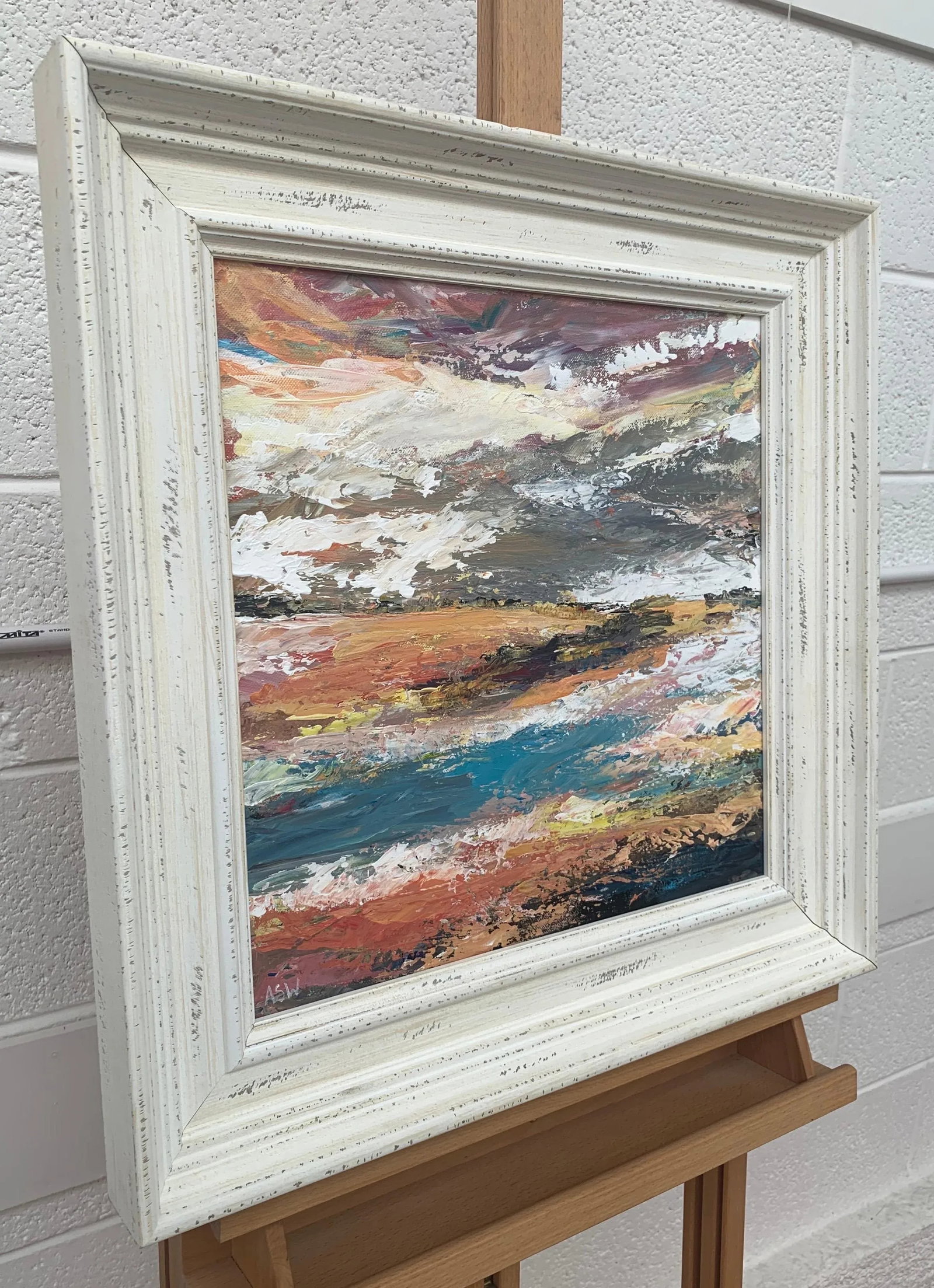 Colourful Expressive Abstract River Landscape Art by Contemporary British Artist - 2