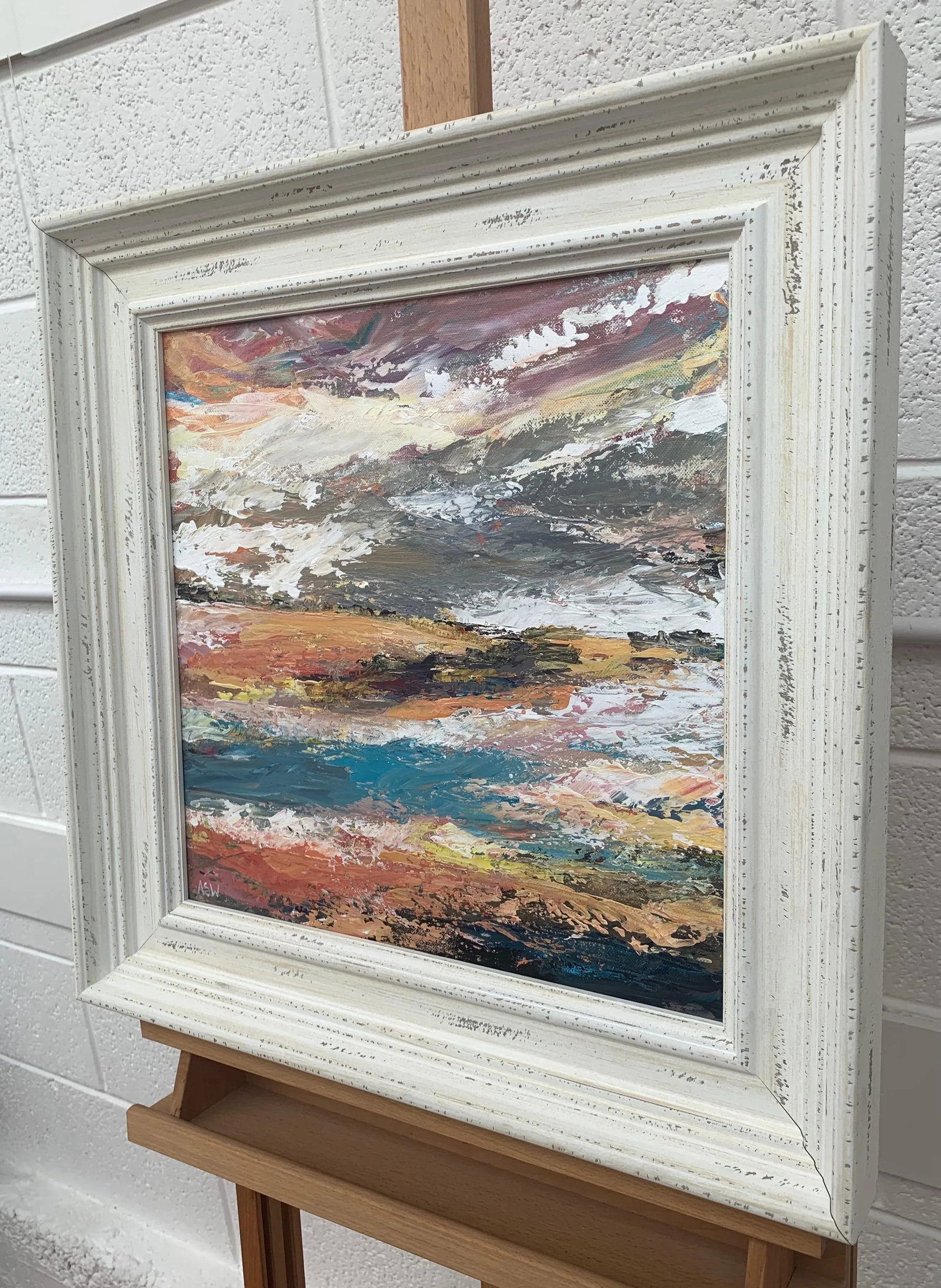 Colourful Expressive Abstract River Landscape Art by Contemporary British Artist - 3