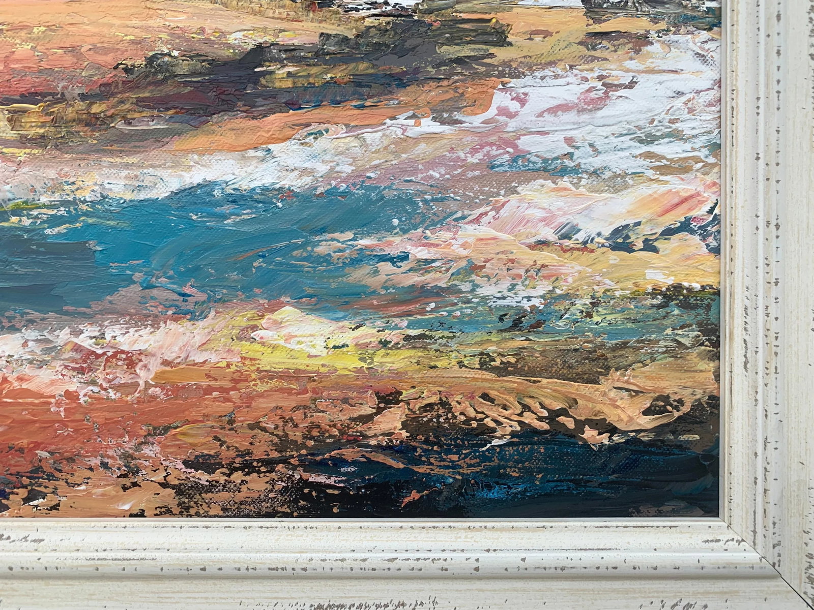 Colourful Expressive Abstract River Landscape Art by Contemporary British Artist - 7